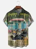 Moisture Wicking Camping BBQ Black Bear Hawaiian Shirt