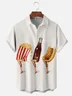 Moisture-wicking Hot Dog Gourmet Chest Pocket Hawaiian Shirt