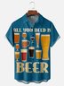 Moisture-wicking Beer Festival Chest Pocket Hawaiian Shirt