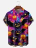 Moisture-wicking Breathable Halloween Chest Pocket Hawaiian Shirt