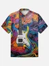 Moisture-wicking Music Chest Pocket Hawaiian Shirt