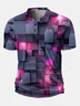 Moisture Wicking Golf Polo 3D Gradient Color Abstract Geometric