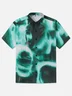 Moisture-wicking Blue Psychedelic Art Hawaiian Shirt