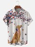 Moisture Wicking American Golden Retriever Hawaiian Shirt