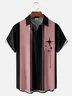 Moisture-wicking Medieval art Chest Pocket Bowling Shirt