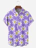 Tall Size Moisture-wicking Breathable Floral Chest Pocket Hawaiian Shirt