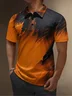 Moisture Wicking Golf Polo 3D Gradient Color Abstract Geometric