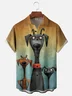 Moisture-wicking Dog Chest Pocket Hawaiian Shirt