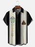 Moisture-wicking Egyptian Mystical Eye Chest Pocket Bowling Shirt