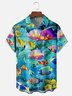 Hardaddy Sea Life Chest Pocket Short Sleeve Hawaiian Shirt