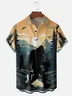 Moisture-wicking Bigfoot Fishing Chest Pocket Hawaiian Shirt