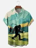 Moisture-wicking Bigfoot Chest Pocket Hawaiian Shirt