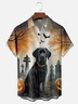 Moisture Wicking Halloween Pumpkin Labrador Hawaiian Shirt