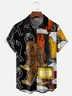 Moisture-wicking Beer Festival Bigfoot Chest Pocket Hawaiian Shirt