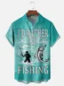 Moisture-wicking Cowboy Fishing Chest Pocket Hawaiian Shirt