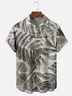Moisture-wicking Palm Leaf Chest Pocket Hawaiian Shirt
