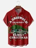 Moisture-wicking Griswold Christmas Chest Pocket Holiday Shirt