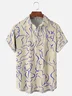 Tall Size Moisture-wicking Geomatric Chest Pocket Hawaiian Shirt