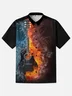 Moisture-wicking Rock Roll Guitar Chest Pocket Casual Shirt