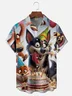 Moisture-wicking Puppy Birthday Chest Pocket Casual Shirt
