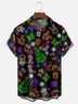 Moisture-wicking Christmas Chest Pocket Casual Shirt