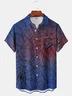 Moisture-wicking Halloween Spider Chest Pocket Casual Shirt