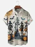 Moisture Wicking Halloween Pumpkin Skull Ghost Hawaiian Shirt