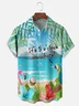 Moisture Wicking Tropical Plants Flamingo Parrot Hawaiian Shirt