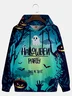 Halloween Art Font Illustration Hoodie Sweatshirt