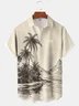 Moisture-wicking Coconut Island Chest Pocket Hawaiian Shirt