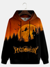 Halloween Witch Flying Hoodie Sweatshirt