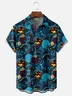 Moisture Wicking Halloween Pumpkin Bat Cat Hawaiian Shirt