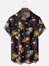 Moisture Wicking Halloween Bat Skull little Girl Hawaiian Shirt