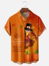 Moisture-wicking Thanksgiving Turkey Chest Pocket Hawaiian Shirt