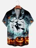 Quick Dry Breathable Halloween Witch Aloha Shirt