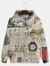 Christmas Retro Poster Hoodie Sweatshirt
