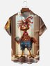 Moisture-wicking Early Chicken Chest Pocket Hawaiian Shirt