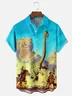 Moisture Wicking Dinosaur Hawaiian Shirt