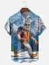 Moisture Wicking Snow Savage Hawaiian Shirt