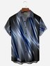 Tall Size Moisture-wicking Gradient Color Chest Pocket Hawaiian Shirt