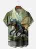 Moisture-wicking Magical Strange Crocodile Chest Pocket Hawaiian Shirt