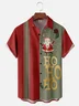 Moisture-wicking Santa Claus HOHOHO! Chest Pocket  Bowling Shirt