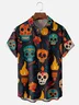 Moisture-wicking Day of the Dead Chest Pocket Casual Shirt