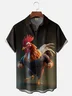 Moisture-wicking Strong Fitness Boxing Chicken Chest Pocket Casual Shirt