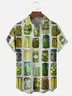 Moisture-wicking Canned Pickles Chest Pocket Casual Shirt