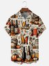 Moisture-wicking Munich Oktoberfest Beer Festival Chest Pocket Casual Shirt