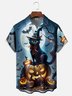 Moisture Wicking Halloween Pumpkin Cat Hawaiian Shirt