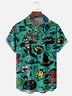 Moisture-wicking Halloween Chest Pocket Casual Shirt