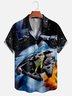Moisture-wicking Star Spacecraft Aloha Shirt