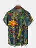 Mardi Gras Chest Pocket Short Sleeve Casual Shirt